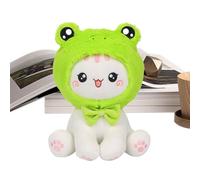Jouet en peluche pour chat assis - Jouet doux - Chat assis - Jouet mignon pour enfants - Avec chapeau d'accompagnement - Décoration de table