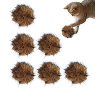 Jouet en peluche pour chat - Boule de hochet interactive, balle douce pour chaton, ensemble d'exercice d'intérieur, catégorie d'enrichissement pour animaux de compagnie, petite unité de soulagement de