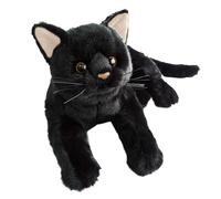 Jouet en peluche pour chat noir - Figurine de dessin animé - Jouet en peluche doux pour la maison, l'école, le lieu de travail, l'intérieur de la voiture