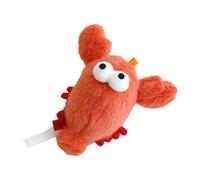 Jouet en peluche pour chats, homard / crabe, avec menthe à chat et clochettes, pour interaction avec les animaux de compagnie, divertissement amusant en intérieur, exercice d ' interaction pour chats