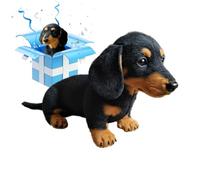 Jouet en Peluche pour Chien 17 x 15 x 10 cm - Chien de Jeu émotionnel réaliste H - Jouet pour Les Vacances, Les Anniversaires, Le Travail, la Maison, Le Sac à Dos, Les Anniversaires, Les Amis,