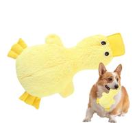 Jouet en Peluche pour Chien - Canard Couineur Interactif | Jouet À Mâcher pour Chiots Et Chiens Adultes, Peluche Douce avec Papier Crépitant, Idéal pour Tirer Et Mordiller À La Maison Ou en Extérieur