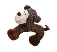 Jouet en peluche pour chien - Doux et drôle - Avec fonction couineur - Accessoire pour animaux de compagnie - Pour chatons, chiots, mâcheurs agressifs, intérieur et extérieur, maison, appartement