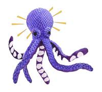 Jouet en peluche pour chien en forme de pieuvre - 30 cm - Jouet couineur interactif à mâcher - Jeu de dentition pour l'intérieur du jardin, la piscine, la plage