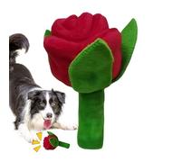 Jouet en peluche pour chien en forme de rose qui couine et énigme de