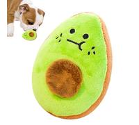 Jouet en peluche pour chien - Enrichissement mental en forme de fruits avec son pour chiot à mâcher et faire ses dents - Cage de voyage pour anniversaire, Pâques, Noël, Halloween