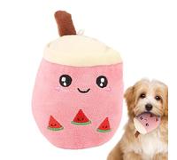 Jouet en peluche pour chien, jouet à mâcher en peluche pour chien - Oreiller en peluche de thé à bulles en peluche douce | Animal en peluche mignon, oreiller câlin de dessin animé pour le confort et l