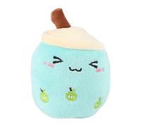 Jouet en peluche pour chien, oreiller en forme de thé aux perles doux, animal en peluche avec design câlin, accessoire robuste pour animal de compagnie, outil de jouet avec utilisation facile