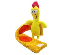Jouet en peluche pour chien poulet grinçant, jouets puzzle en peluche pour chiens,Chicken Wear Écharpe Design Distributeur de friandises pour chiot Mangeoire lente | Jouet de poulet en peluche pour ch