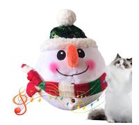 Jouet en peluche pour chien qui bouge - Bonhomme de neige parlant - Jouet interactif pour animaux de compagnie - Jouet pour chien - Jouet polyvalent pour rebondir et s'ennuyer