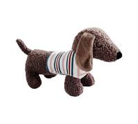Jouet en Peluche pour Chien Qui couine - Jouet à mâcher en Peluche Douce au Design de Teckel, Jeu engageant pour Animaux avec Son intégré | Outil de Formation interactif pour Chiots, Petits Chiens