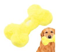 Jouet en peluche pour chiot - Os doux à mâcher - Jouet couineur en peluche pour chien - Aide à la morsure interactive - Plusieurs avantages - Pour les petits loisirs - Pour l'entraînement en intérieur