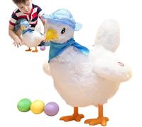 Jouet en peluche pour poule - Poule musicale - Sons réalistes - Couleurs vives - Développement enfant