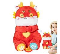 Jouet en peluche relaxant, jouet en peluche en forme de dragon avec mouvement respiratoire | Peluche portable, peluche animale du Nouvel An pour garçons
