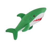 Jouet en peluche requin pour chien | douce en peluche avec couineur intégré, jouet à mâcher pour animal domestique, chiot, maison, salon, chambre à coucher, terrasse, extérieur