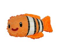 Bite Force Jouet en Peluche Robuste pour Chiens Deep Sea de Fabriqué en matériau Kevlar, Plusieurs Couches, couineuse et des Coutures renforcées. Idéal pour Les mâchoires puissantes (Poisson Clown)