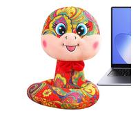 Jouet en peluche serpent debout Année mascotte jouets pour 2025 Jouet en peluche serpent du zodiaque Jouet en peluche doux serpent du zodiaque 9,8 pouces Jouet en peluche serpent décoratif mas