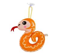 Jouet en Peluche Serpent, Mignon en Peluche de Serpent - Sac Porte-clés Serpent Année Peluche - Accessoires pour Sac à Dos de Sac, de Serpent en Peluche avec imprimé de Dessins animés Paire
