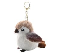 Jouet en peluche Sparrow - Peluche 3,54x3,15x2,76 pouces | Pendentif porte-clés oiseaux décoratifs, peluches d'animaux doux, breloque de sac mignon | Sac à dos, portefeuilles, sacs messagers