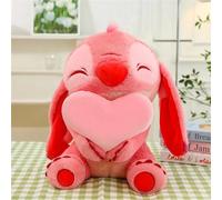 Jouet en peluche Stitch en forme de cœur Kawaii Disney Lilo & Stitch. Peluche, oreiller, décoration de maison, coussin, animal en peluche, poupée en peluche, figurine anime. Cadeau de Noël, anniversai