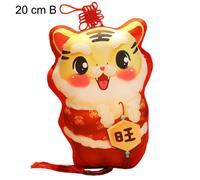 Jouet En Peluche Tigre En Forme Classique, En Pp Et Coton, À Collectionner, Mascotte De Tigre, Pour Le Nouvel An, Pendentif Pour Bureau