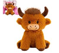 Jouet en peluche vache de fin d'année | de boeuf moelleuse de 24,9 cm - Petite figurine de vache - pour toutes les femmes, hommes, , remise de diplôme, maternelle, école secondaire et
