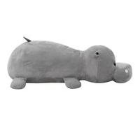 Jouet en peluche - vidaXL - Hippopotame - Gris - 100 x 30 cm - 3 ans et plus Gris G