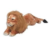Jouet en peluche - vidaXL - Lion XXL - Marron - 138 x 39 cm - Pour enfants à partir de 3 ans Brun G