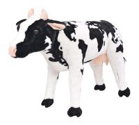 Jouet en peluche - vidaXL - Vache Noir et blanc - XXL - 76 x 49 cm - 100 kg de capacité