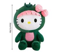 Jouet en peluche - YIBUJIAZU - Hello Kitty - Dinosaure - 35 cm - Vert - Mixte