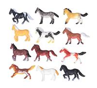 Jouet en Plastique coloré et Durable pour Chevaux, variété de Posture, Améliore la Coordination œil-Main, 12 Pièces, Cadeau pour Les Amis et la Famille