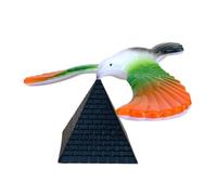 Jouet en plastique de bureau d ' oiseau d ' équilibre de, OrangeGreen | Démonstration du principe d ' équilibre des plastiques pour l ' apprentissage des sciences des grâce à une