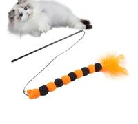 Jouet en plumes pour chats - Teaser en forme de cloche et boule en peluche
