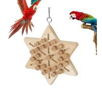 Jouet en pour Oiseaux - Articles à mâcher en Bois Naturel - Petit kit de Jeu - Pièces en et résistantes aux morsures avec Un Design sûr et Non Toxique Qui Offre des activités