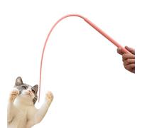 Jouet en silicone résistant à la mastication pour chat - 76,2 cm en forme de queue de saut pour jouer à l'intérieur, simulation de chasse, enrichissement mental pour animaux de compagnie, exploration