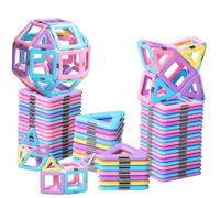 Jouet Enfant 2 3 Ans Construction Magnetique Jeux pour Enfant Creatif Educatif Magnetique Jouet Cadeau Enfant Fille Garcon 4 5 6 7 8 Ans 3D STEM Apprentissage Pour Anniversaire Noël L'Epiphanie