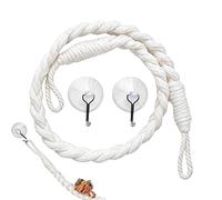 Jouet Escalade Bernard-l'ermite 68cm - Corde Coton Échelle Ventouse | Décor Terrarium Balançoire Suspendue Reptiles Geckos | Accessoire Lézards Serpents Grenouilles Filet