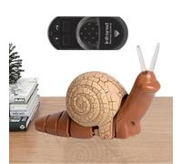 Jouet Escargot télécommandé - Créature de Simulation électrique Mignonne avec contrôleur de Style aléatoire, Gadget de Farce à Mouvement réaliste, Accessoire de Divertissement Rampant réaliste |