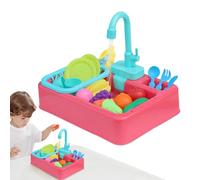 Jouet Évier Cuisine, Jouet Cuisine, Table d'eau Activités Éducatives d'Imitation pour s de 1 à 3 Ans en Intérieur et Extérieur pour Préscolaire et