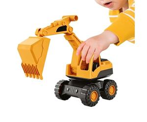 Jouet excavateur d'inertie Drive Truck Bras mobile Cabine rotative Ingénierie Jeu Machine à creuser du sable Construction robuste Véhicule interactif Outil d'apprentissage | pour
