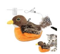 Jouet Félin Interactif Oiseau Battant Des Ailes Battement Automatique À