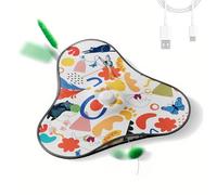 Jouet félin silencieux - Activité d'exercice interactive avec leurres dissimulés mobiles, dispositif de mouvement rechargeable | Temps solo Espace de jeu Cuisine domestique Coin appartement Quartiers