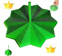 Jouet Fidget Anti Stress, Étoile Sensorielle Extensible Imprimée en 3D, Hexagone Fractale Extensible avec Poignée, Spirale Tourbillonnante en Nid d'abeille, Cadeau Noël et Anniversaire (Vert, L)