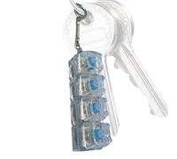 Jouet Fidget Clavier | Porte-clés Clavier Fidget À 4 Boutons avec Lumières LED | Clavie-r Mécanique Lumineux Portable, Jouet Clicker pour Soulager Le Stress, pour Étudiants, Adultes, Adolescents