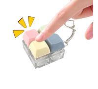 Jouet Fidget Clavier, Retour Tactile, X1, Porte-clés Sensoriel, Porte-clés Clicker De Bureau, Construction Compacte, pour Adultes, Bureau, École, Voyage, Sac À Dos, Maison, Ennui