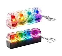 Jouet Fidget De Clavier, Boutons Lumineux, 8x2x2,5 Cm, Bouton De Décompression Du Clavier, Jouets Clicker De Doigt, Stimulation Sensorielle, Pour Le Bureau À Domicile, Les Voyages, Le Travail Scolaire