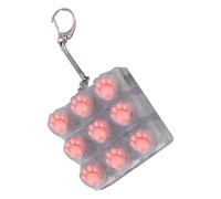 Jouet Fidget De Clavier, Conception Ludique De Patte De Chat, 5,5x5,5x2,7 Cm, Jouet De Sensoriel, Porte-clés De Clavier Fidget, Clicker Anti-Stress, pour , Famille, Adultes, Sac À Dos, Bur