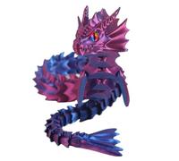 Jouet Fidget de dragon avec joints flexibles, Dragon articulé imprimé | Dragon articulé imprimé en | Ornement flexible de dragon imprimé pour garçons, filles, famille, amours