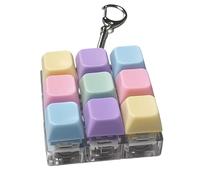 Jouet Fidget De Porte-Clés | Mini Porte-Clés avec 9 Touches Pendentif pour Sac | Cliquet Fidget - pour Voyage Travail Maison Shopping Femmes Garçons Filles Jeunes Adolescents Fils Fille Fam