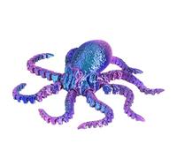 Jouet Fidget Octopus Imprimé en 3D - Figurine Articulée, Modèle Animal Flexible | Jouet de Soulagement du Stress Sensoriel, Ornement de Décoration de Bureau, Tourneur de Main Relaxant pour
